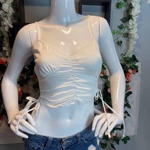 Heart Hips Ruched Detail Cami White Size M‎ RefFNB - Picture 9 of 10